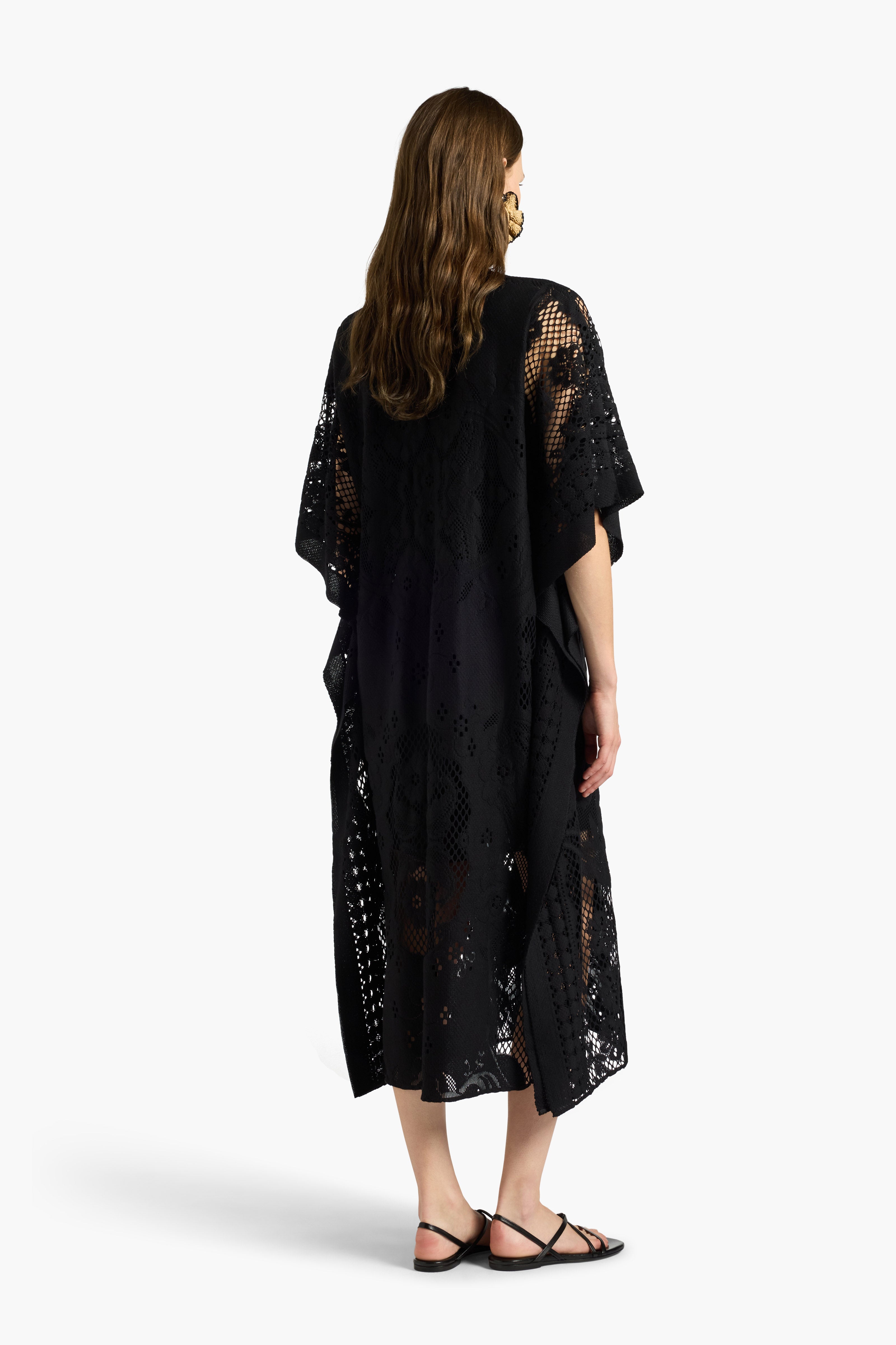 Liviana Conti Cassidy robe midi dentelle noire coton