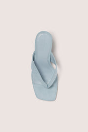 Oh Polly Xiana sandales à talons tongs bleu clair 8 cm