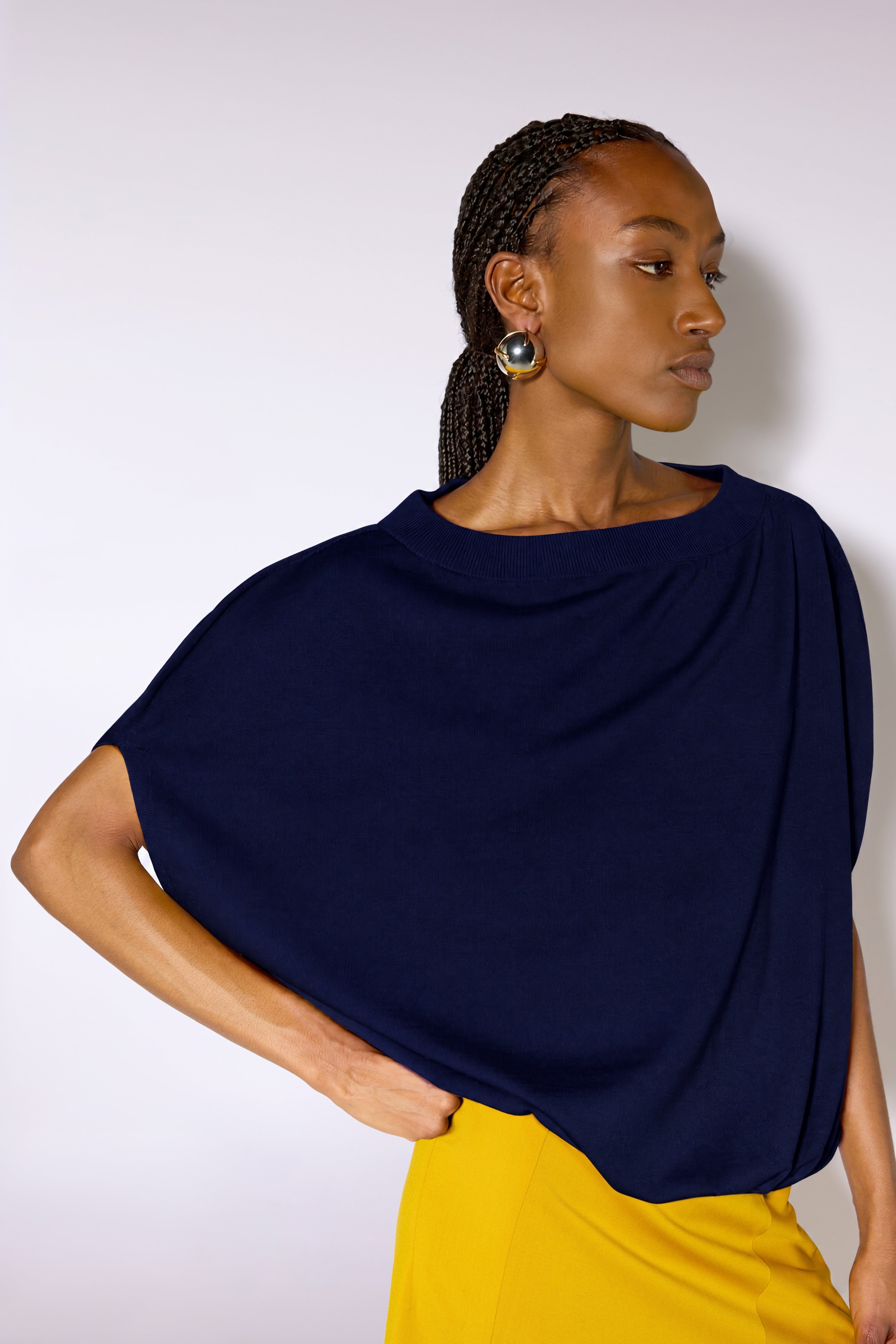 Liviana Conti Angie pull zafferano XS maille fine