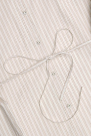 Oh Polly Lerici chemise oversize coton rayure taupe
