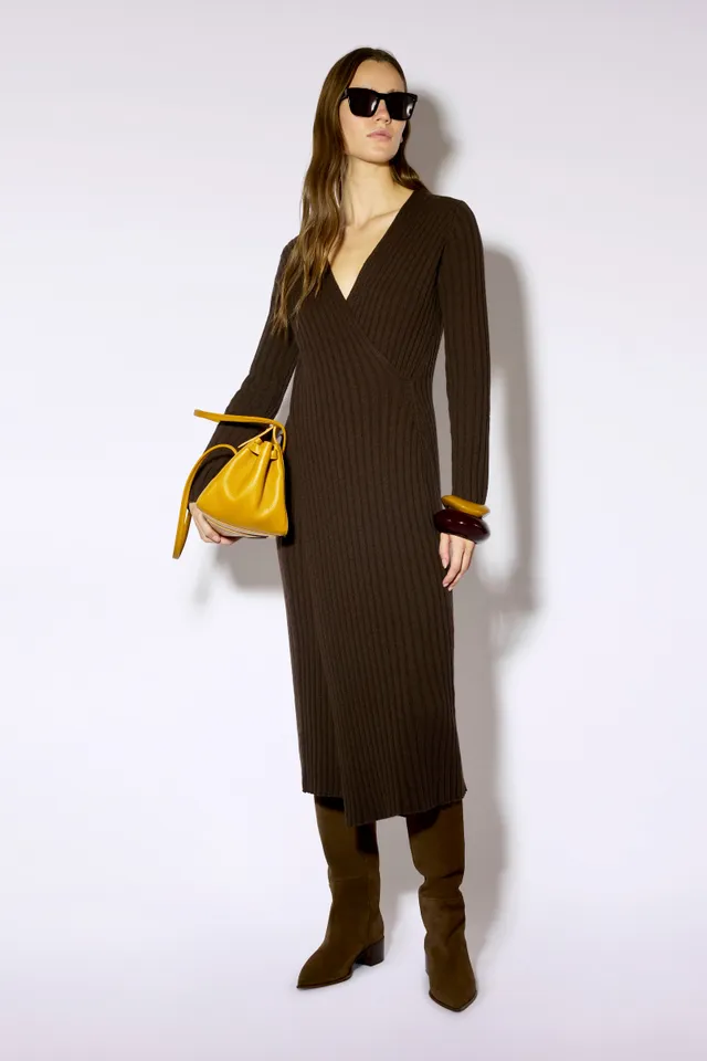Liviana Conti Carrie robe pull marron fondant