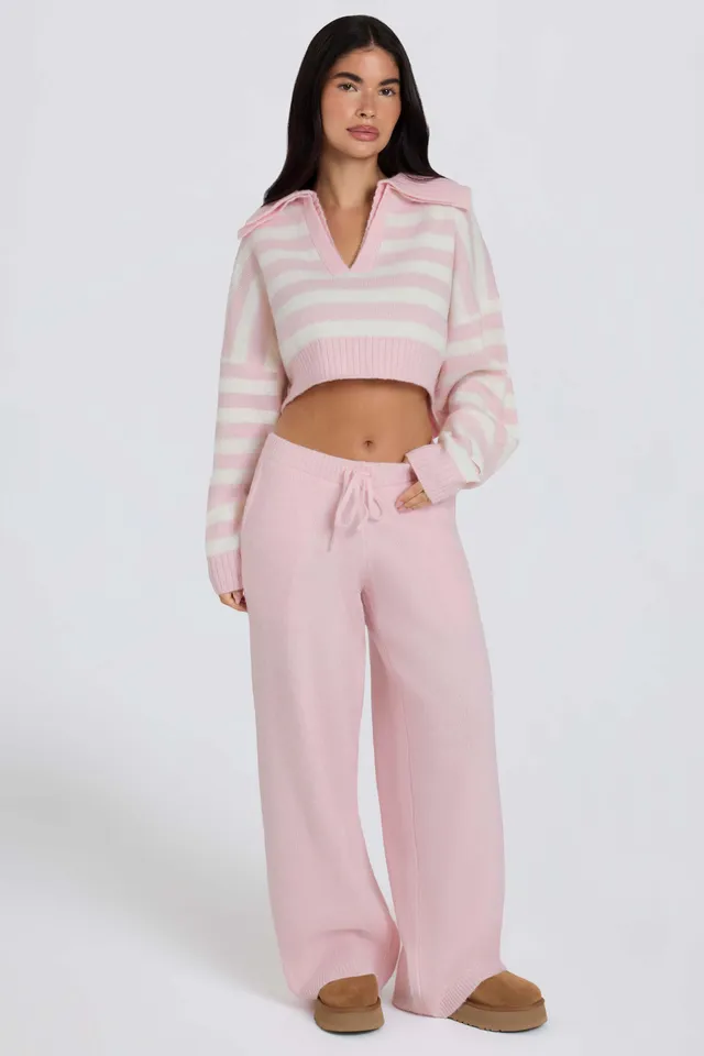 Oh Polly Trousers jogging large rose pâle