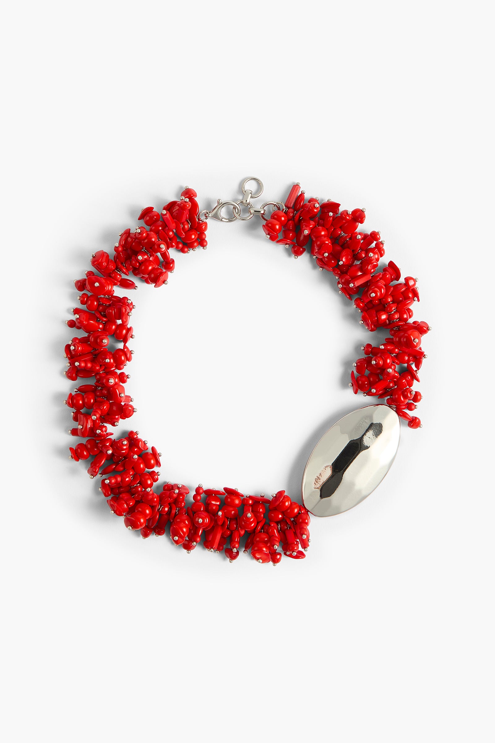 Liviana Conti Minerva collier résine effet corail Ivoire