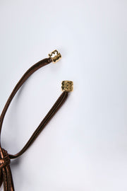 Oh Polly Caleta Haut Bikini Triangle Bronze Doré