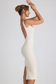 Oh Polly Navi robe midaxi ivoire dentelle modal