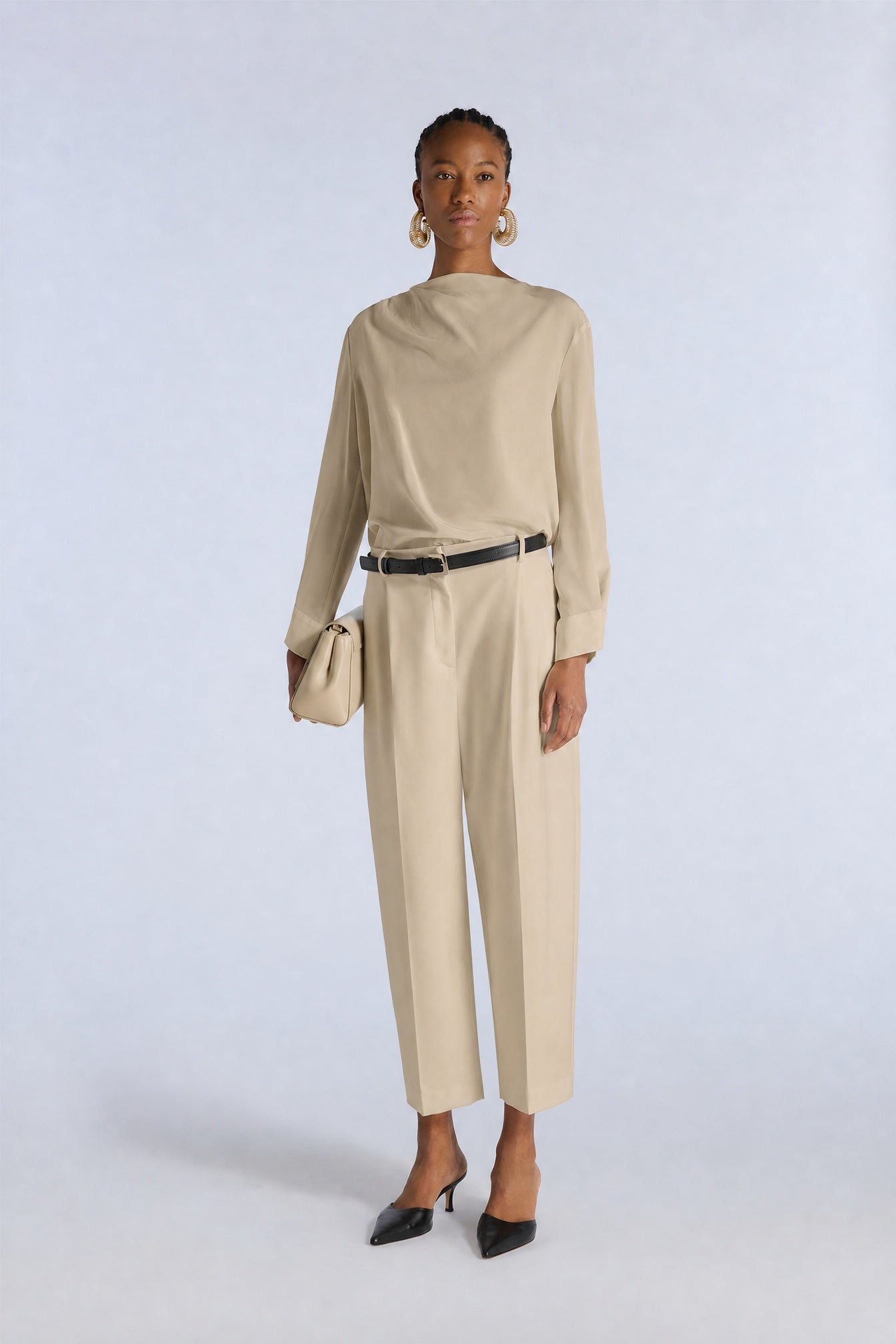 Liviana Conti Alexander pantalon crop laine polline