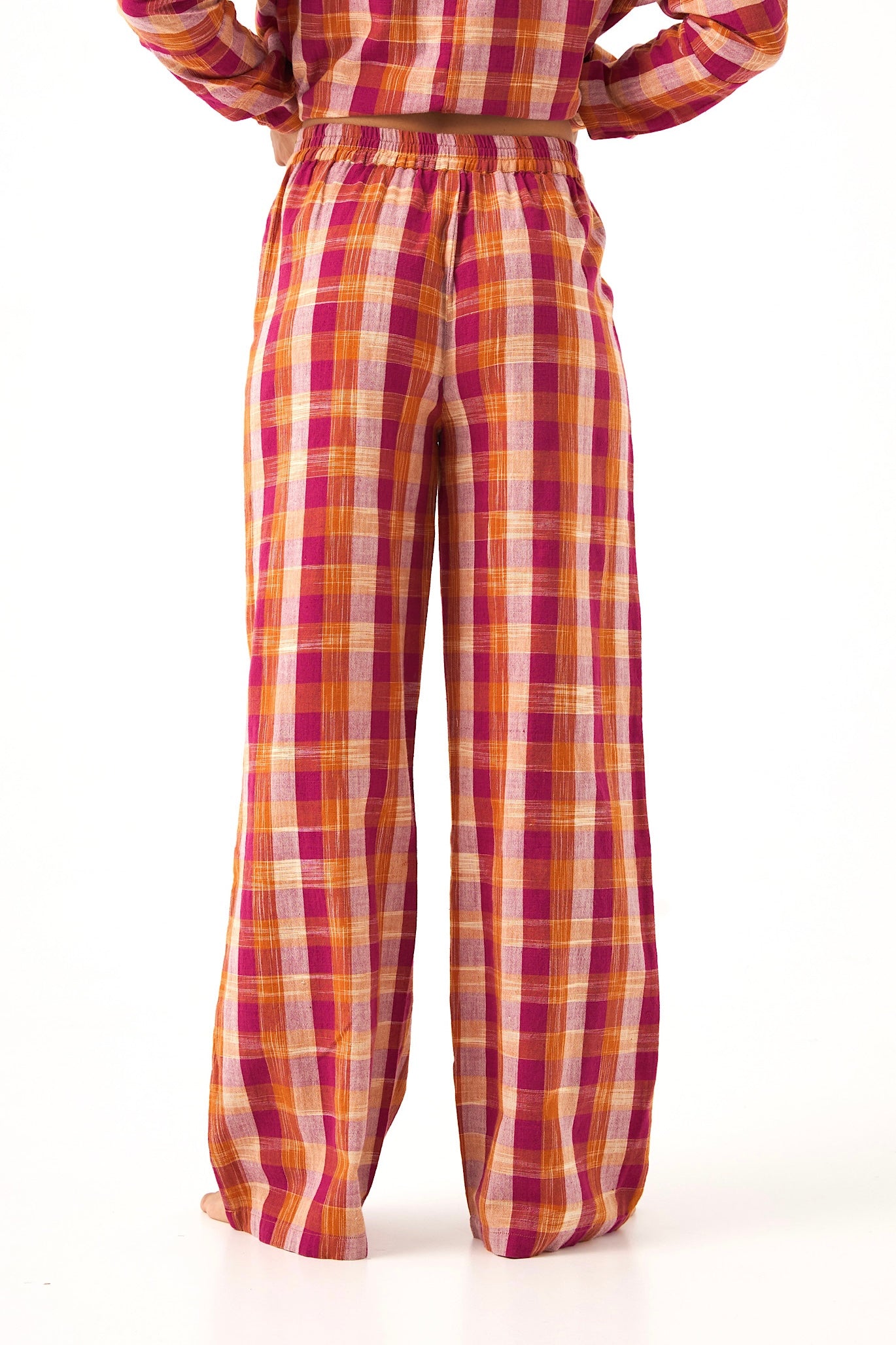 Chicosoleil Clarence pantalon large coton brodé