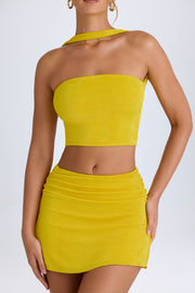 Oh Polly Kika jupe mini buttercup taille mi-haute froncée