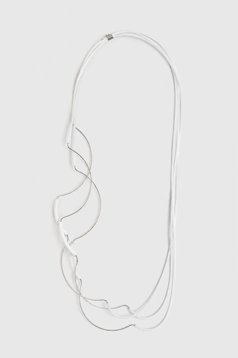 Liviana Conti Alberta collier Blanc Argent long