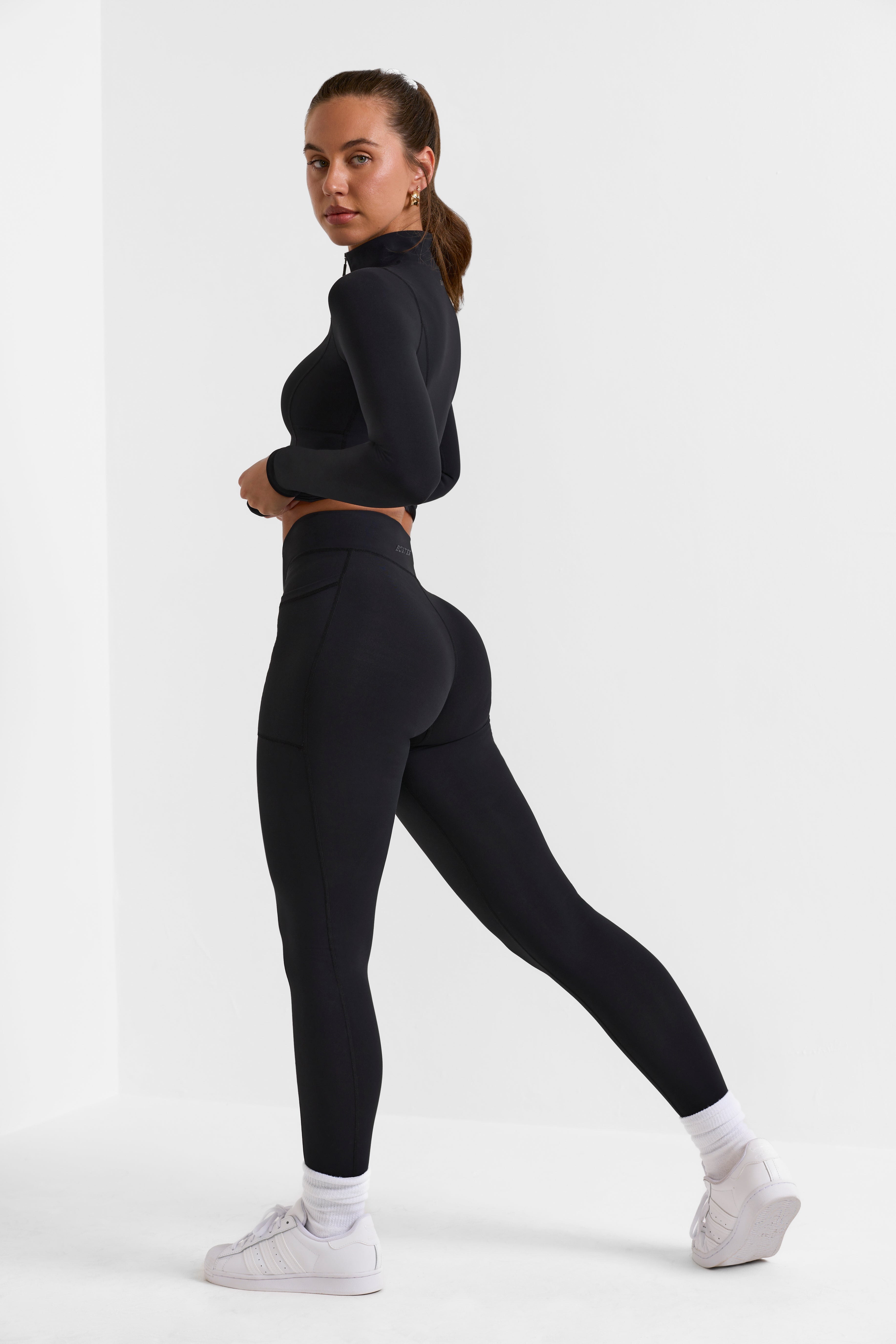 Oh Polly Advantage BT0699 legging noir crossover poches
