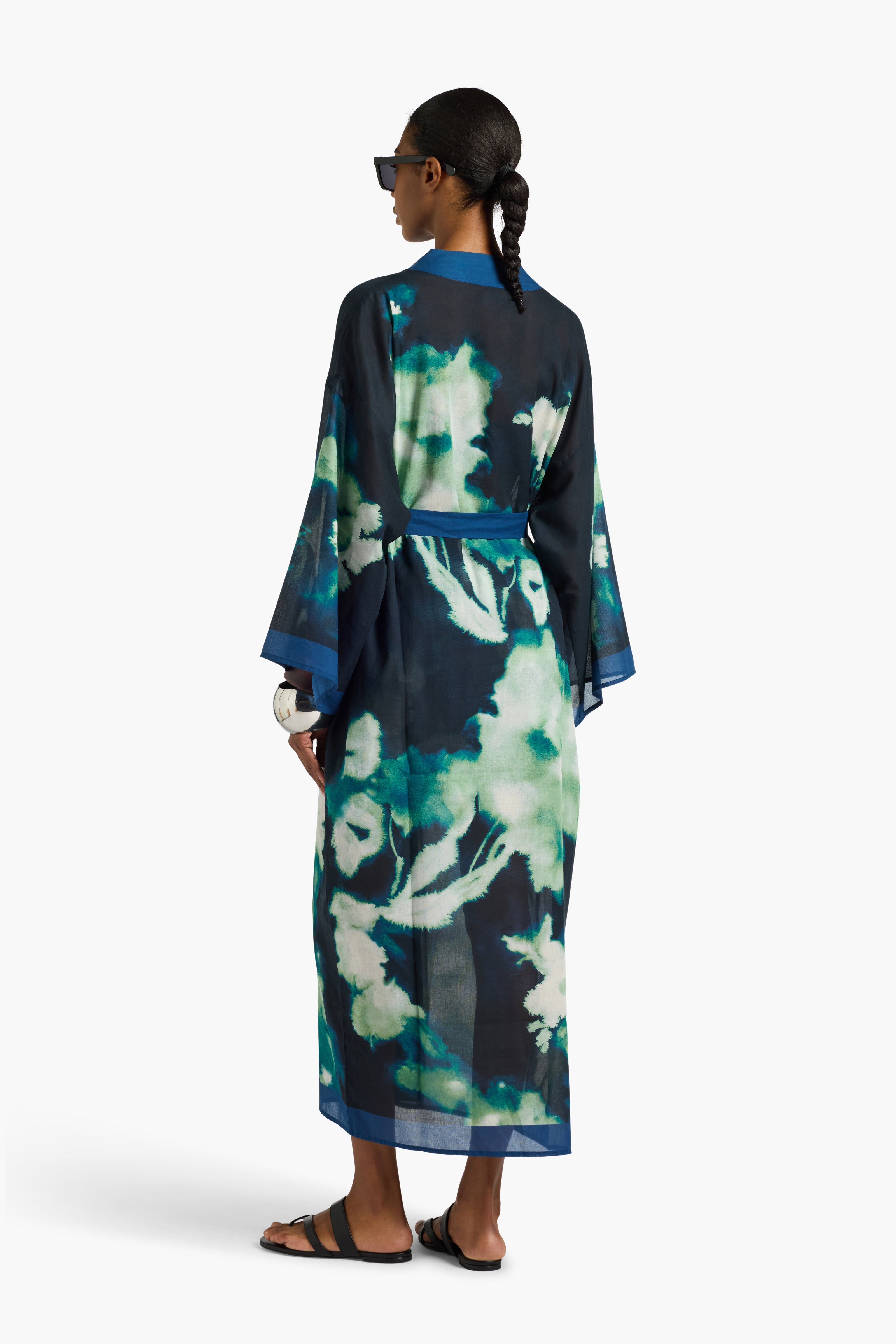 Liviana Conti Kokoro kimono coton fleur nuit