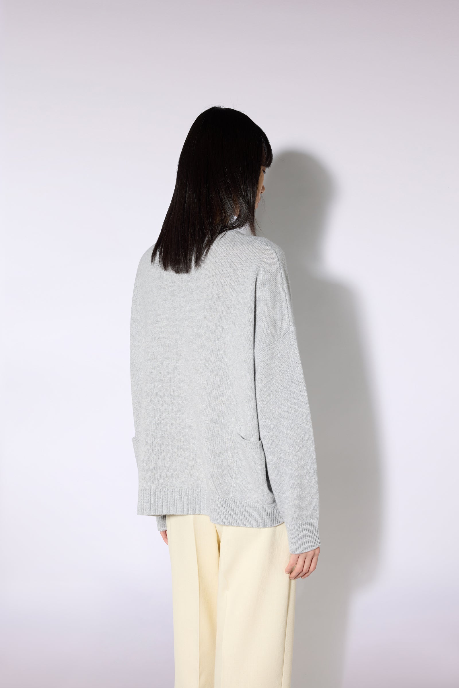 Liviana Conti Maglieria Beca pull gris clair chiné