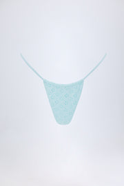 Oh Polly Swim Bosa bas de bikini bleu poudre taille haute