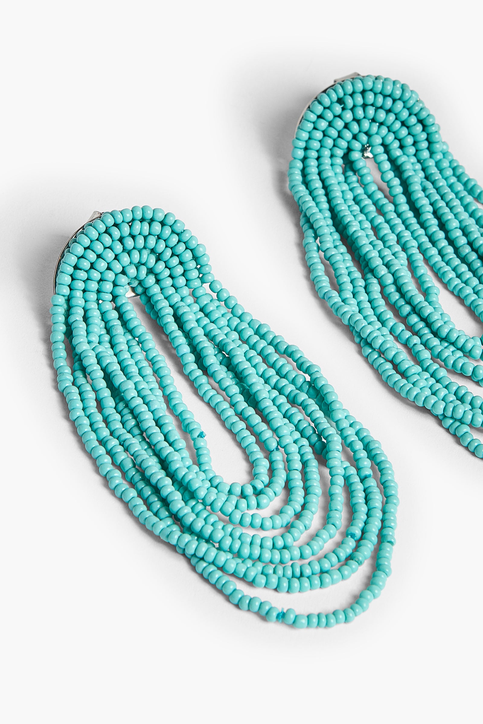 Liviana Conti Penelope Boucles Pendantes Turquoise Perles Verre