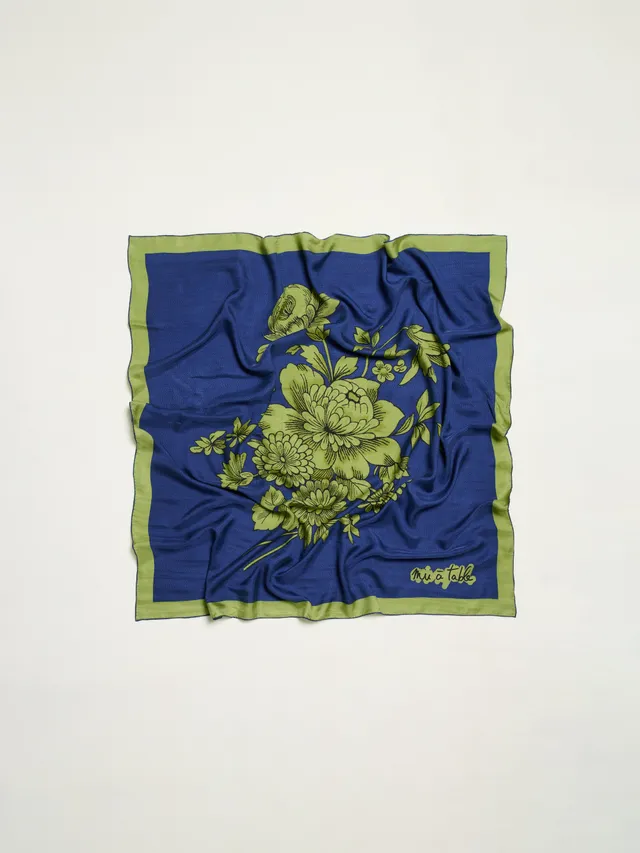 Mii Carré Soie 110 La Vaisselle foulard soie 110x110