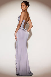 Oh Polly Miravie 15273 Robe Longue Lilas à Sequin