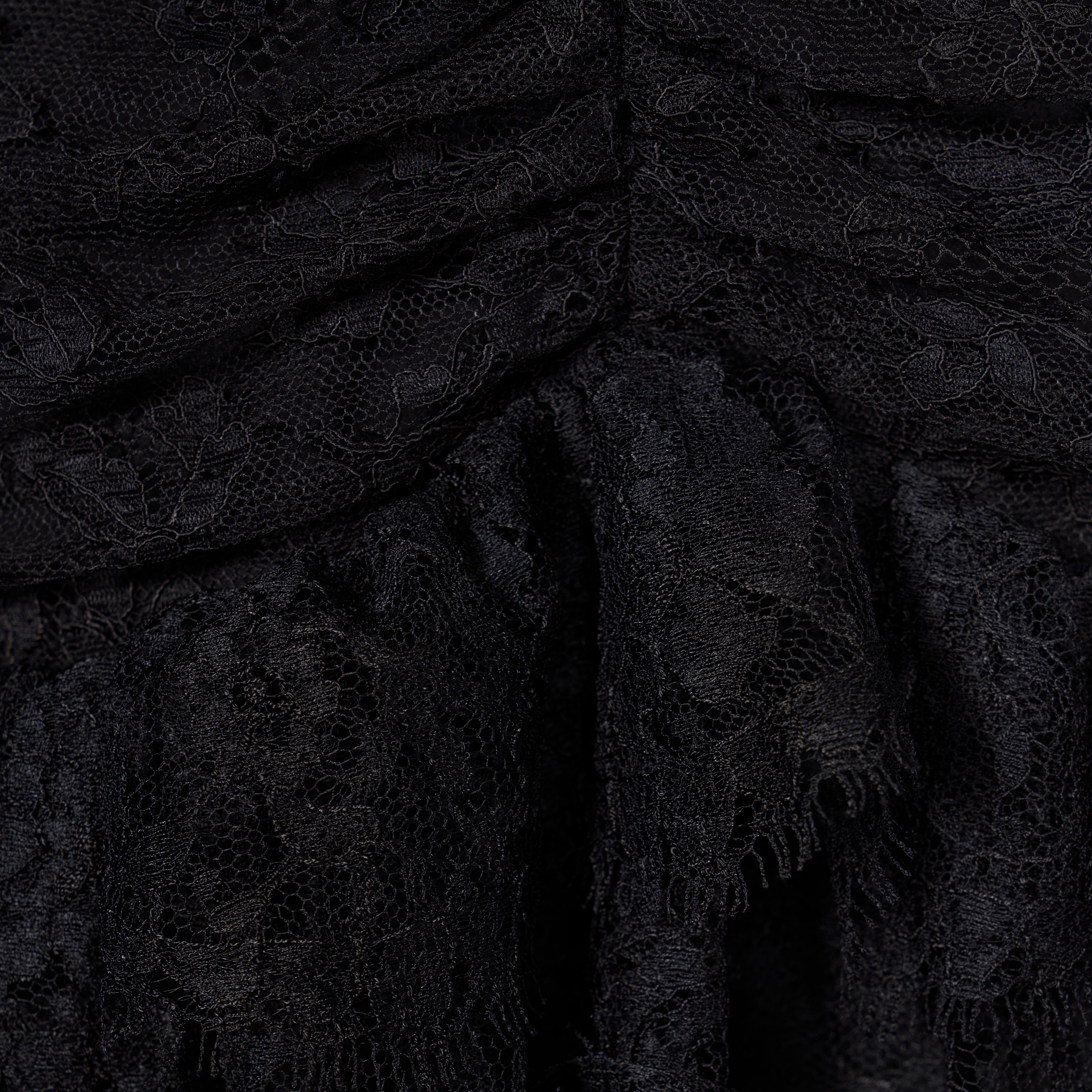 Alessandra Rich Dresses robe soirée dentelle chantilly noir 36-46