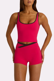 Oh Polly Bo+Tee Débardeur Hot Pink sport crop