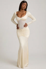 Oh Polly Dresses Alila 12424 robe longue ivoire dos ouvert