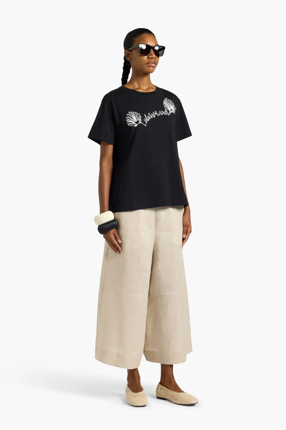 Liviana Conti Chad t-shirt femme noir en coton