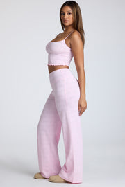 Oh Polly 8324 crop top rose lemonade à bretelles