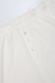 Oh Polly Trousers Libby pantalon blanc pointelle