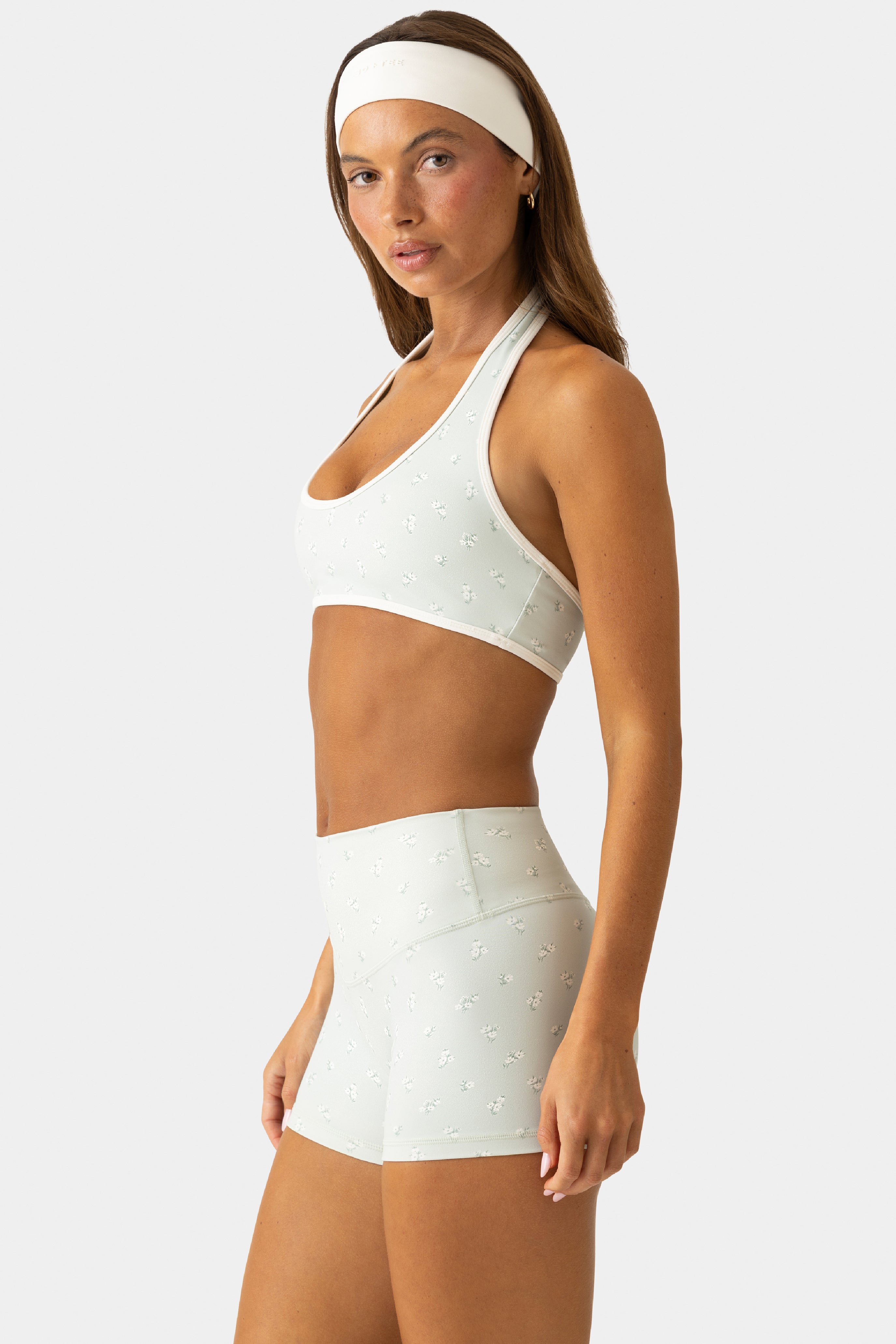 Bo+Tee Short Sport Mini Matcha Meadow Respirant