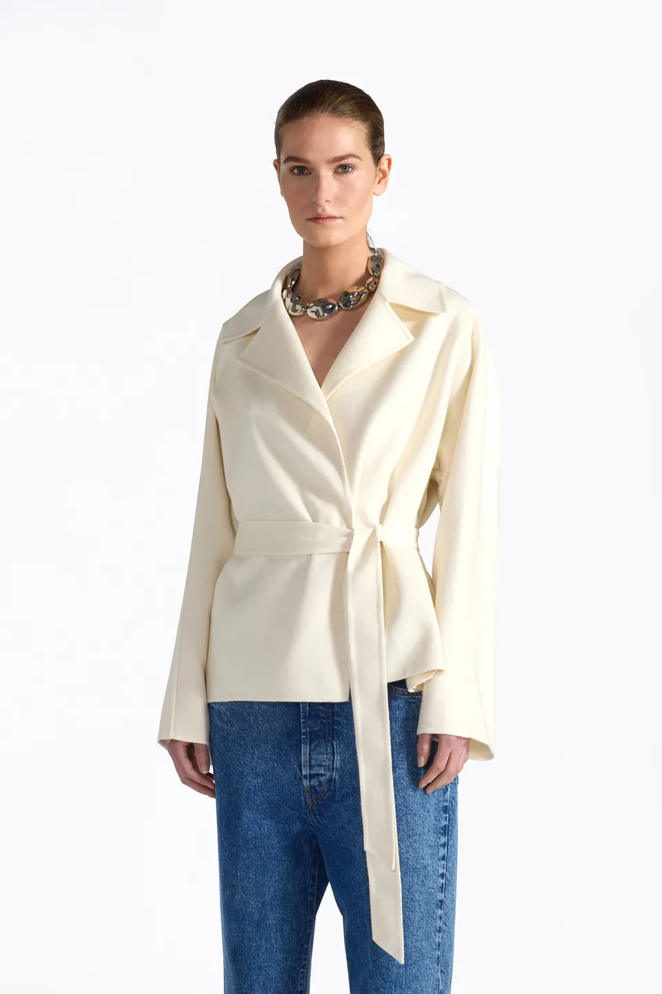 Liviana Conti Colin veste ceinture laine-soie rugiada