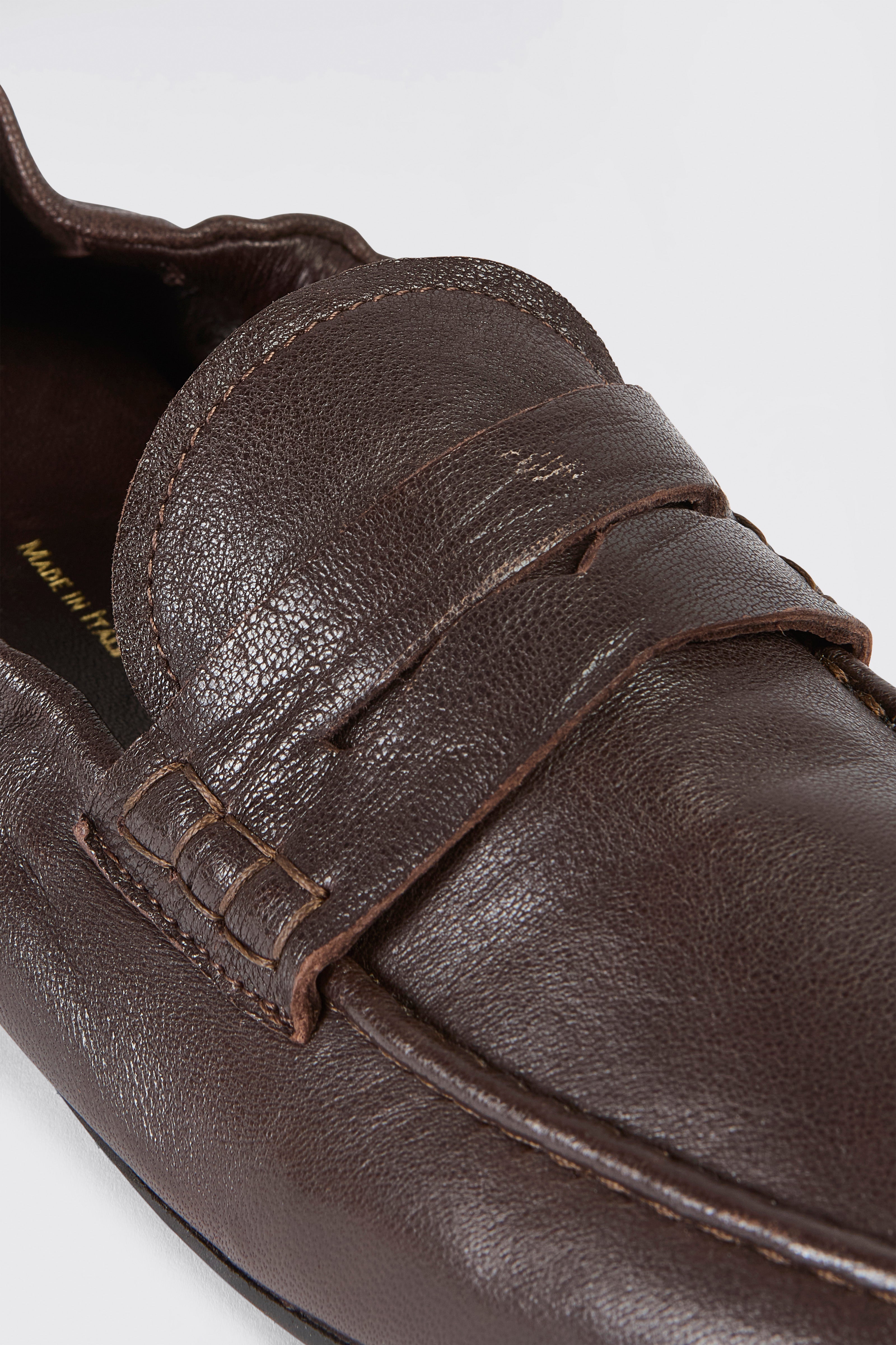 Liviana Conti Russell mocassin cuir fondente gomme