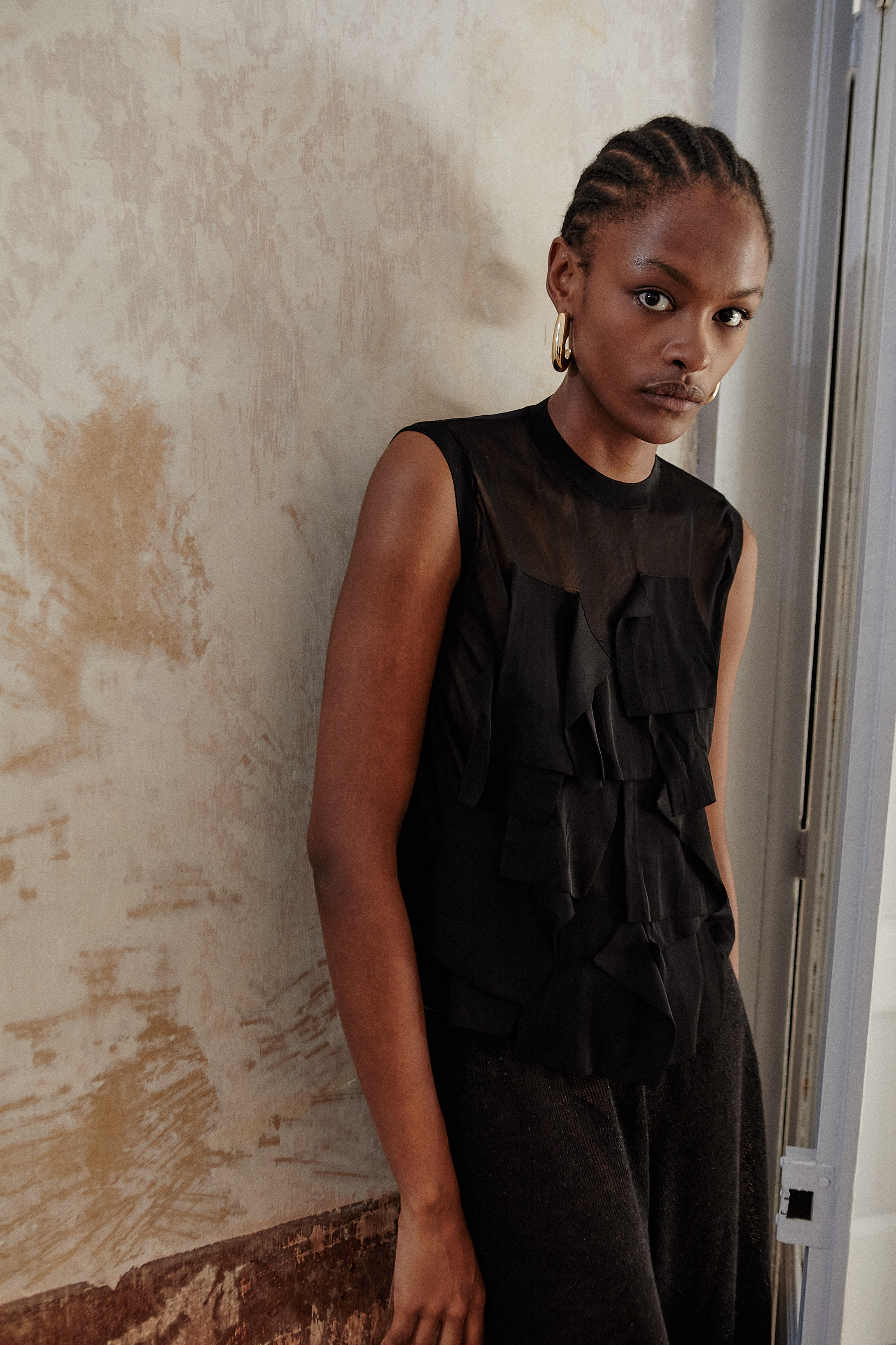Liviana Conti Miley top femme noir viscose