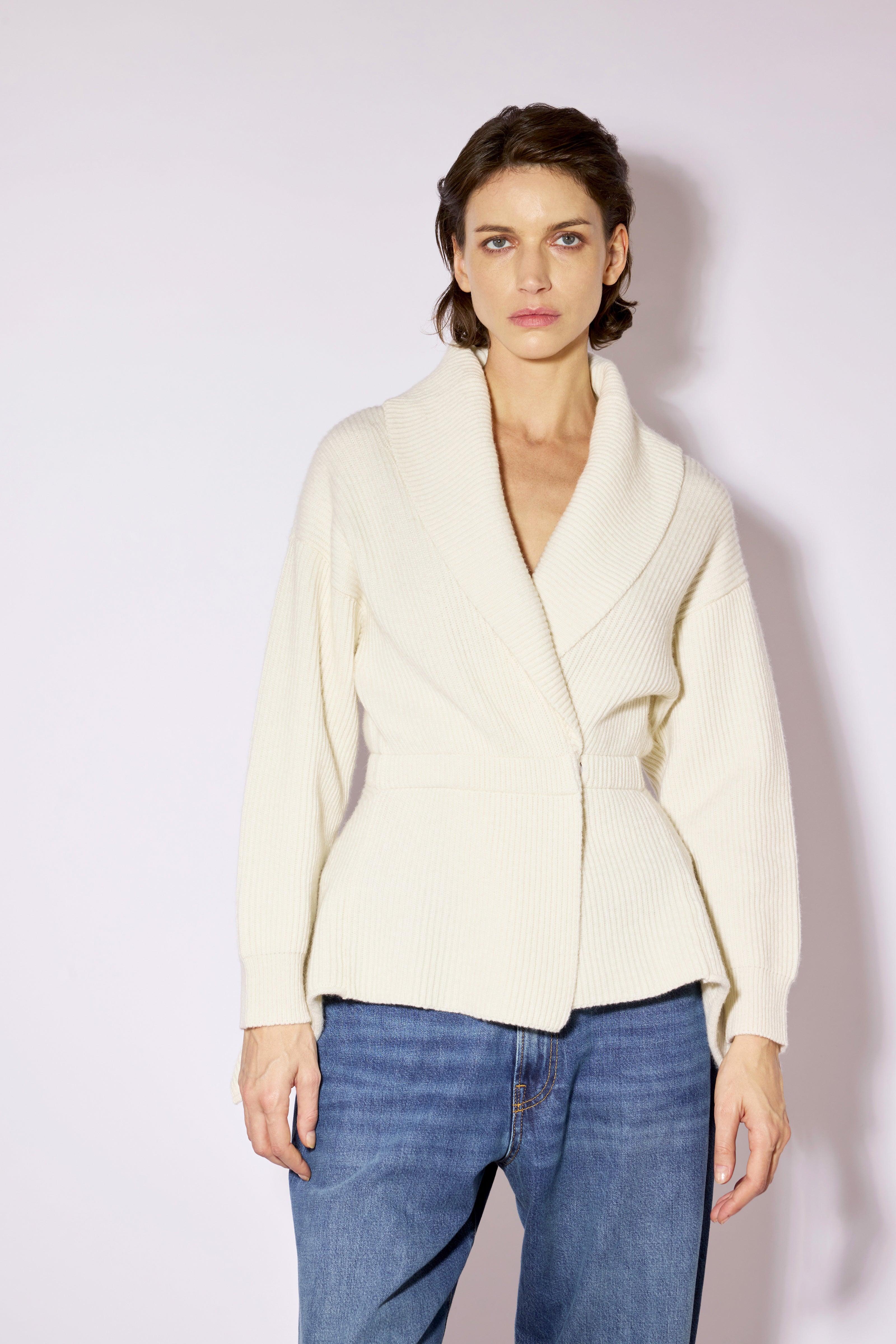 Liviana Conti Lacey cardigan cachemire pierre XS-XL