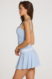 Oh Polly Maia 16424 robe mini bleu clair modal
