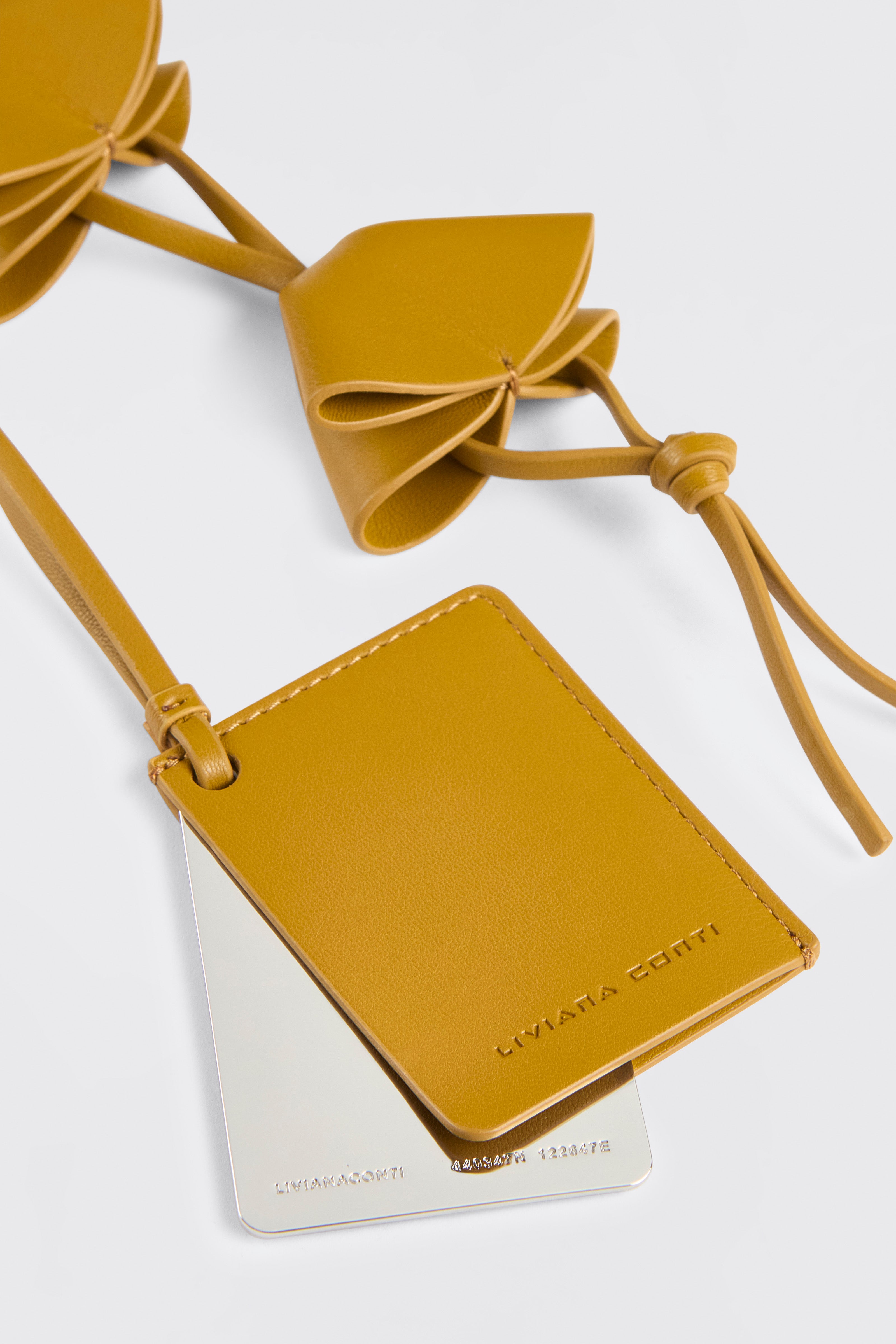 Liviana Conti Horace charm porte-clés juta miroir vegan