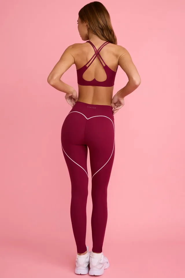 Oh Polly Bo+Tee Legging BT2088 cerise taille mi-haute