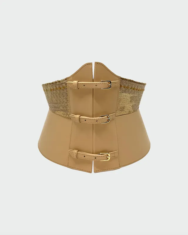 The Ethiquette Bustiers La Couture corset cuir beige 70-85