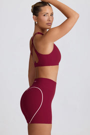 Oh Polly Bo+Tee brassière sport bordeaux stretch respirant