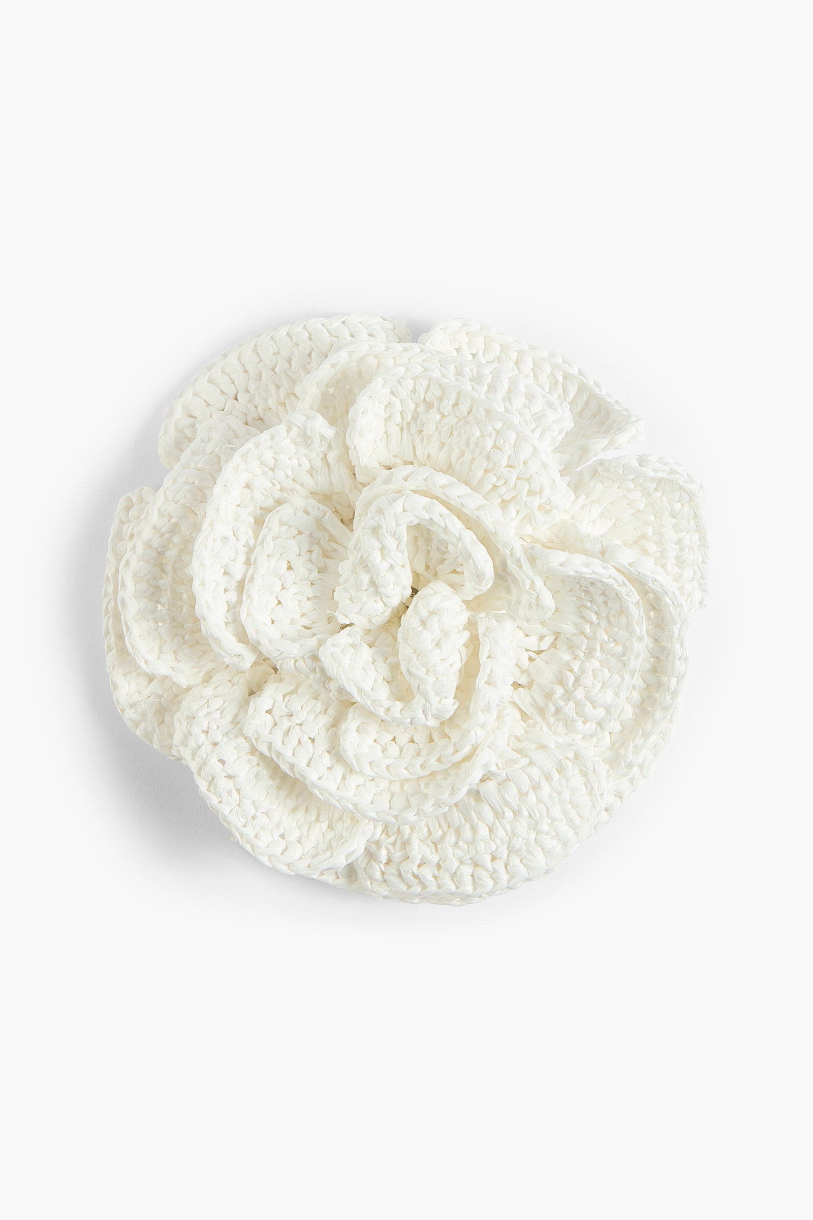 Liviana Conti Bijoux Spilla Clea broche raphia rose naturelle