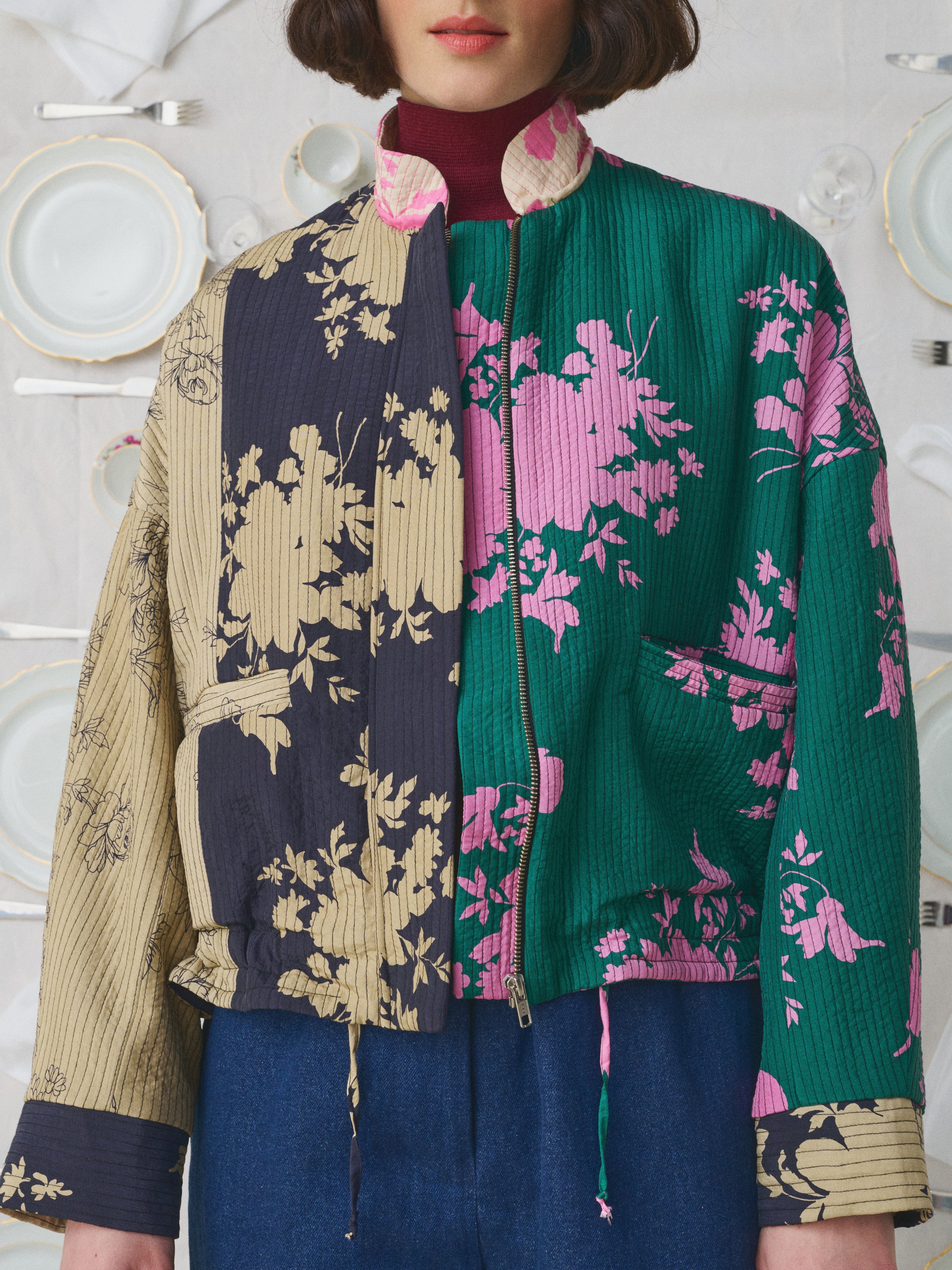 Mii À Table Veste Liv Vaisselle Veste Soie XS