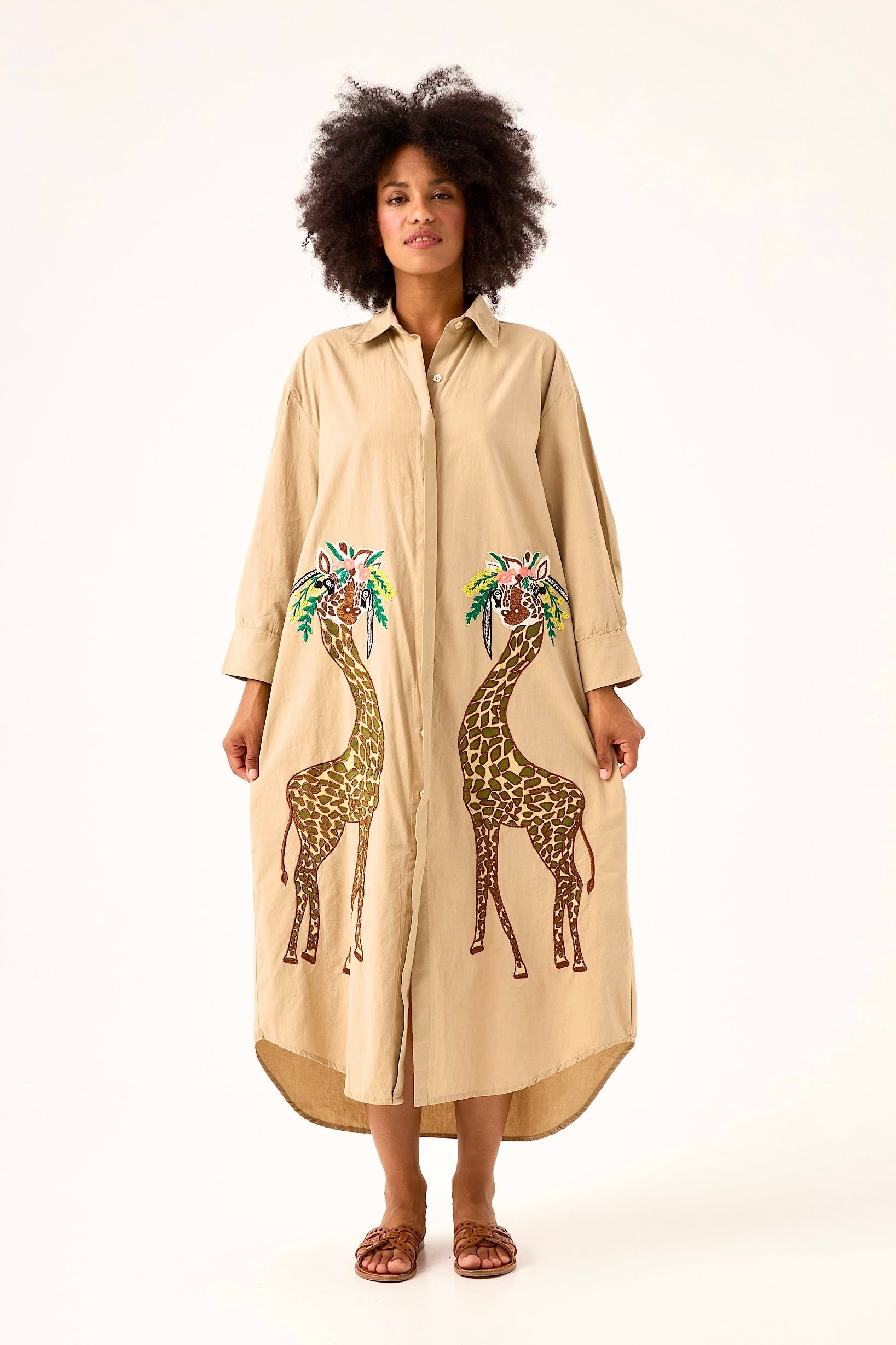 Chicosoleil Savanah robe longue femme beige coton XS-XL