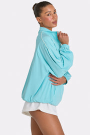 Oh Polly Bo+Tee veste survêtement aqua oversize