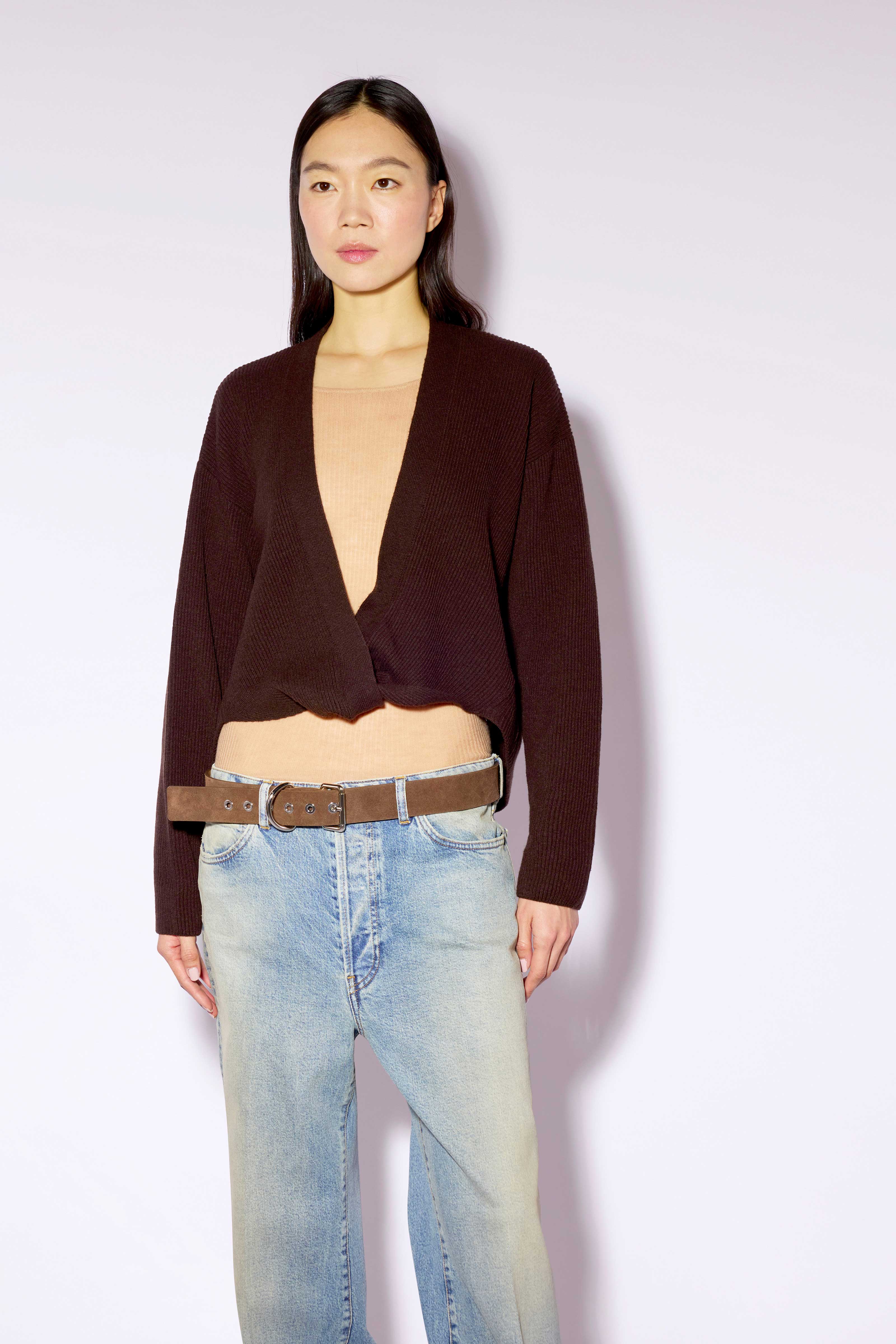 Liviana Conti Igam cardigan crop fondente M