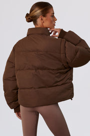 Oh Polly Essential BT0786 doudoune courte marron