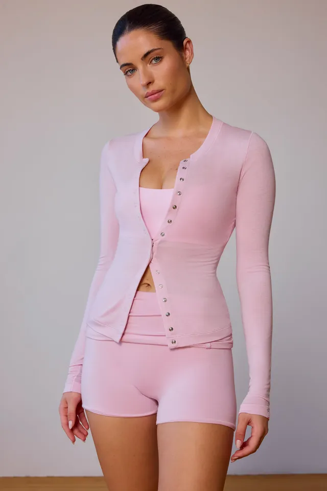 Oh Polly Knitwear Cardigan Long BT1599 Rose Clair