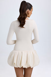 Oh Polly Dresses Tallou robe mini Ivory modal bubble