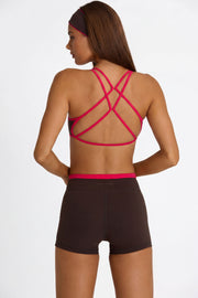Oh Polly Bo+Tee short sport truffle taille enveloppée