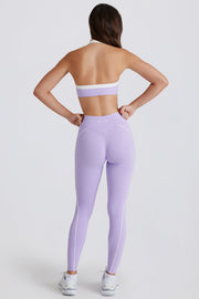 Bo+Tee Soft Active Legging Lavande Twist Taille Mi-Haute