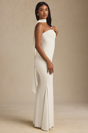 Oh Polly Imogene Robe bustier ivoire avec foulard