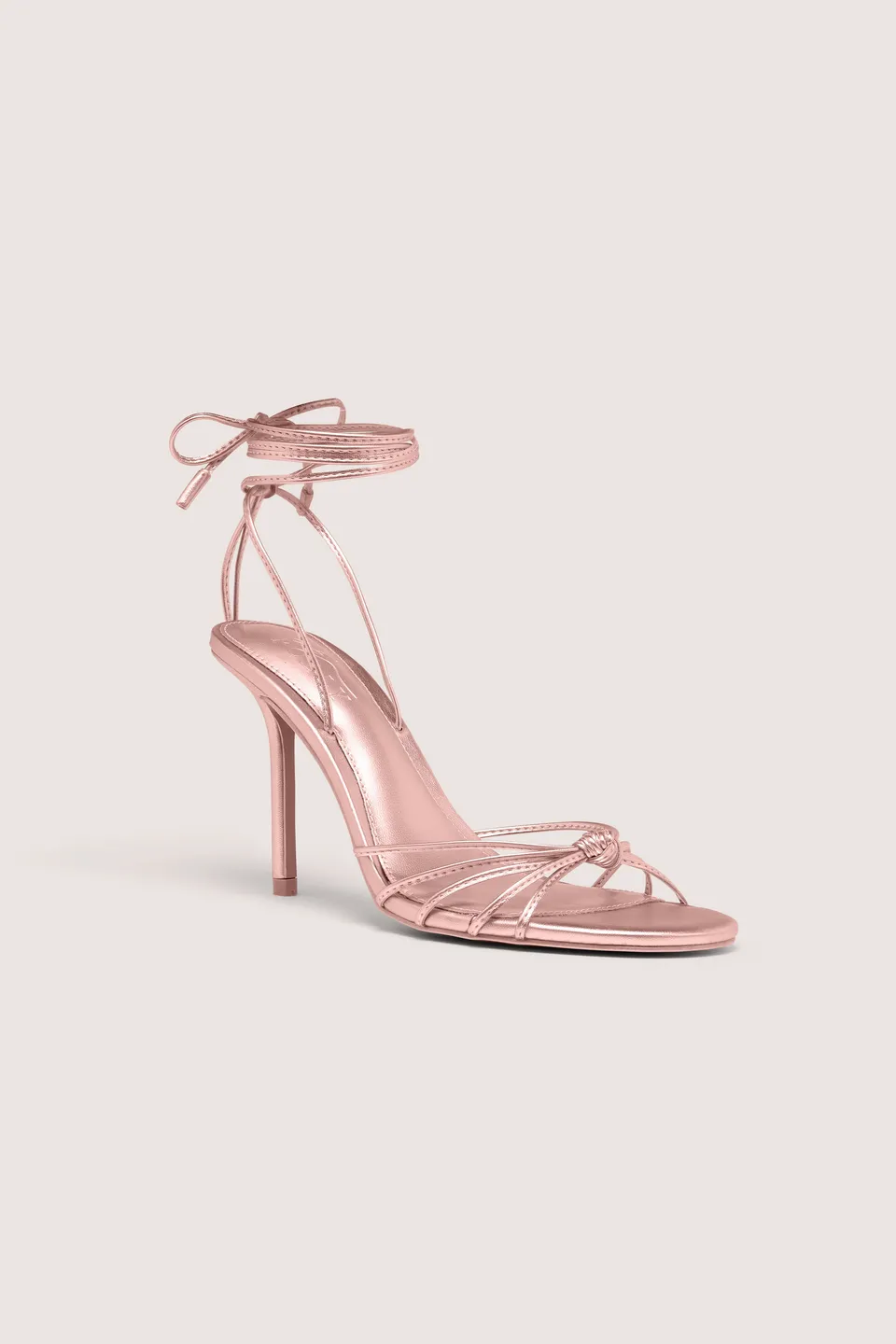 Oh Polly Sora 16043 sandale à talon rose poudré 10 cm