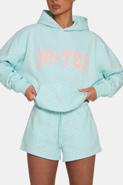 Oh Polly Shorts sweat short menthe pois décontracté