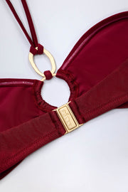 Oh Polly Swim Savai haut bikini dark cherry taille S